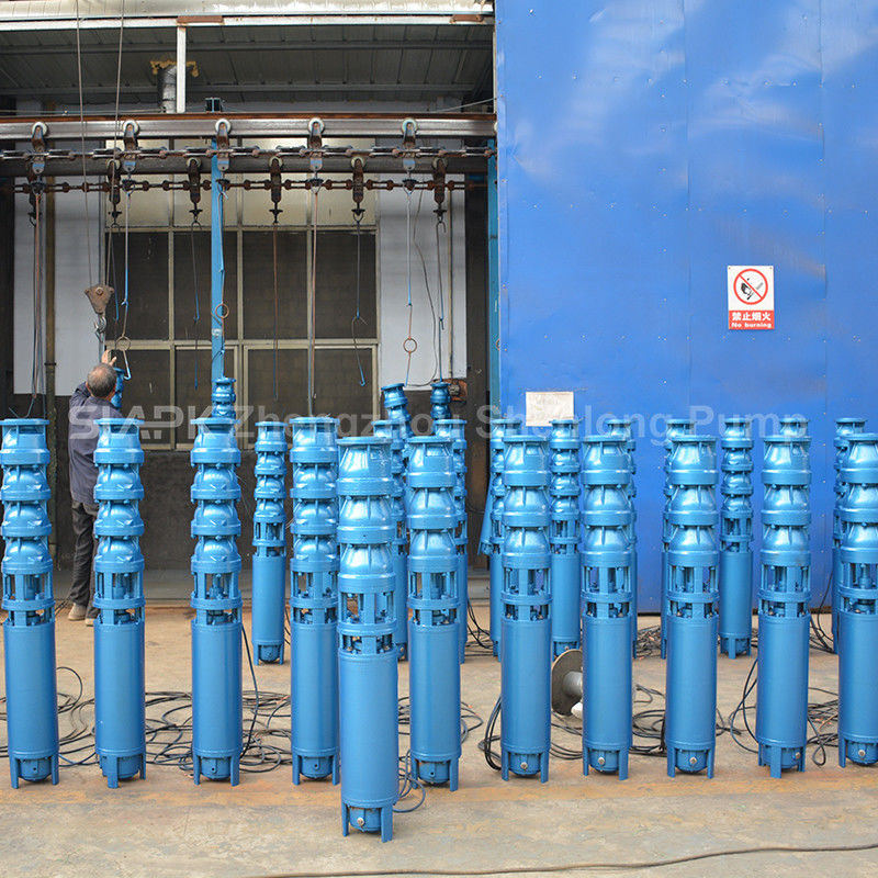 300QJ150-450/13 ปั๊มจมน้ําลึกหลุมน้ํา 450m หัว 150 m3/h กระแสและการออกแบบหลอมศูนย์กลางหลายระยะ