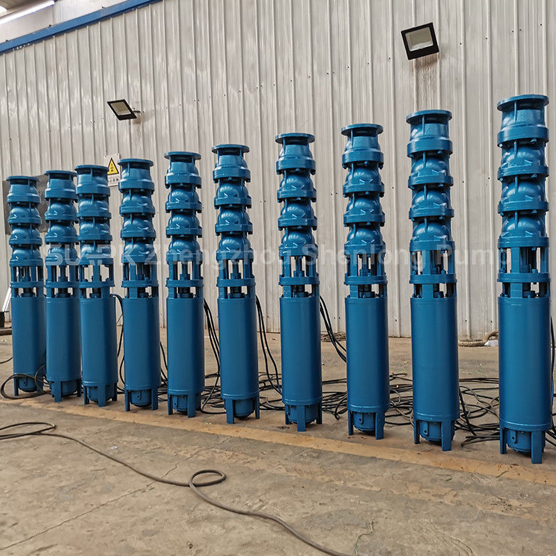 300QJ150-450/13 ปั๊มจมน้ําลึกหลุมน้ํา 450m หัว 150 m3/h กระแสและการออกแบบหลอมศูนย์กลางหลายระยะ