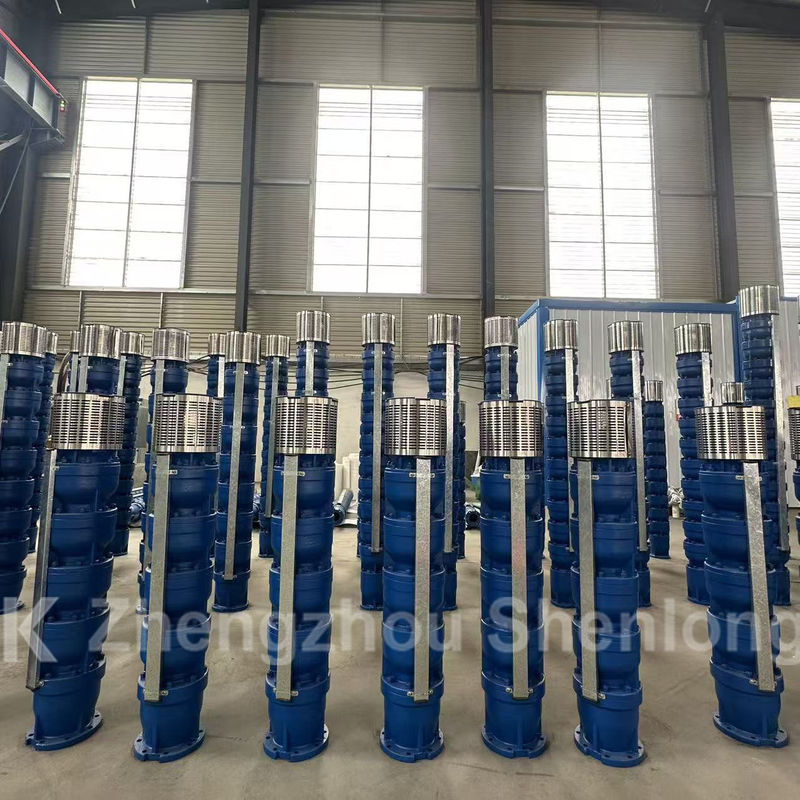 ปั๊มดําน้ําขนาดใหญ่ 600 m3/h พร้อมมอเตอร์ 75kW และ SS304 Impeller