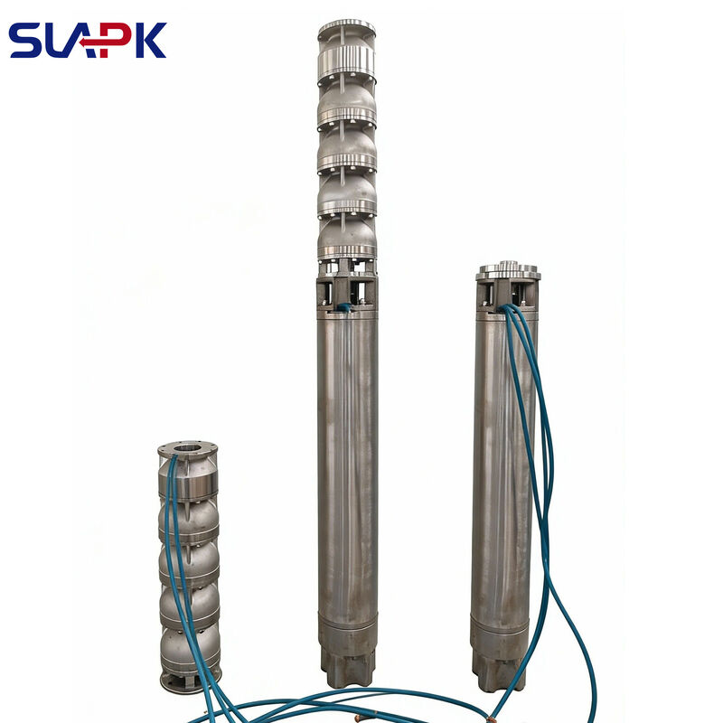 100 Percent Copper Wire Motor Stainless Steel Submersible Pump Suitable for Well Diameter 175mm to 600mm Pumping Machine