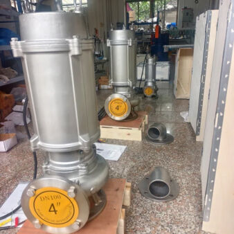100WQP100-15-7.5KW ปั๊มระบายน้ําเสียแบบดําน้ําจากสแตนเลส