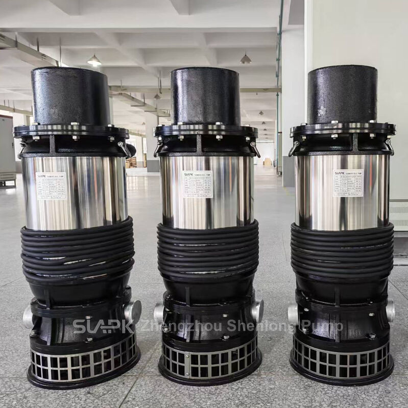 ปั๊มระบายน้ําแบบพกพาขนาดสูง 510 m3/h มีช่องออกขนาดใหญ่ DN150-DN300mm สําหรับปลูกปลาและชลประทาน