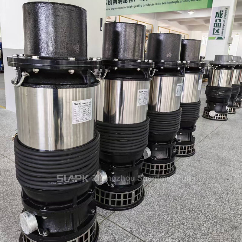 ปั๊มระบายน้ําแบบพกพาขนาดสูง 510 m3/h มีช่องออกขนาดใหญ่ DN150-DN300mm สําหรับปลูกปลาและชลประทาน