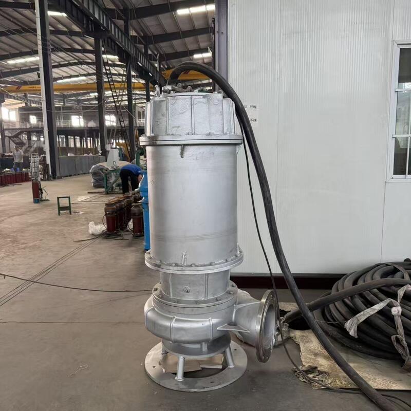 ปั๊มระบายน้ําเสียแบบดําน้ําจากสแตนเลส ขนาด 80 m3/h และหัว 10 m สําหรับการระบายน้ําเสีย