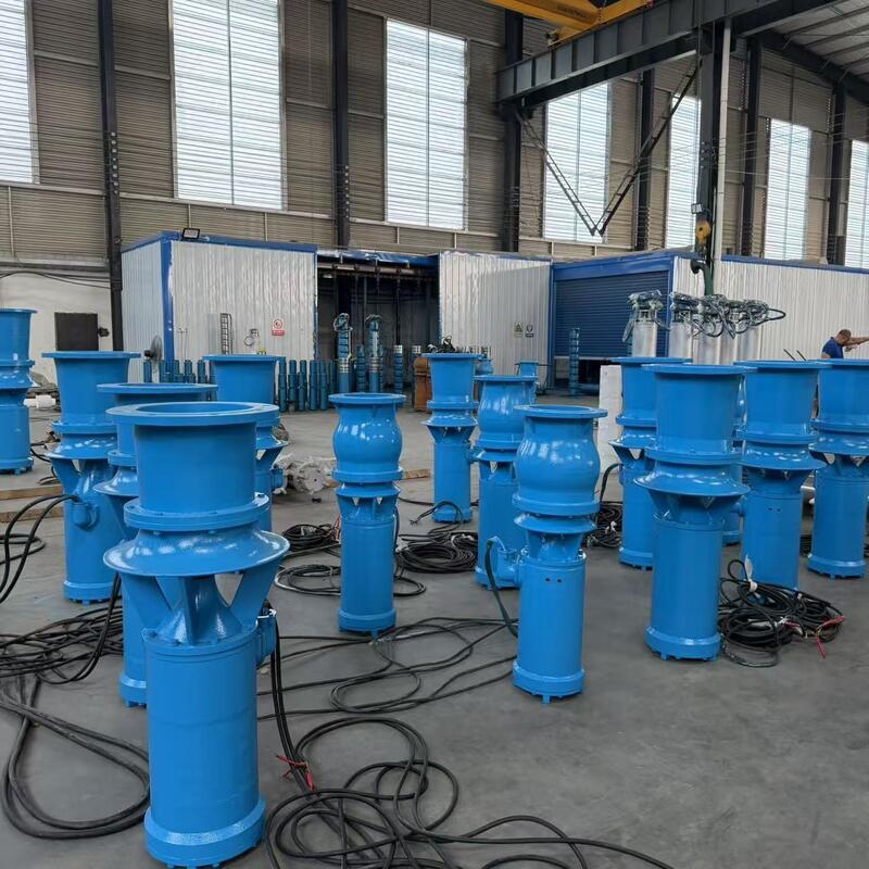 เครื่องปั๊มระบายน้ําแบบดําน้ําขนาด 45kW ระบายน้ํา 1300 m3/h และหัว 8m สําหรับการระบายน้ําระบายน้ําสูง