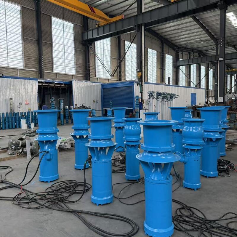 เครื่องปั๊มระบายน้ําแบบดําน้ําขนาด 45kW ระบายน้ํา 1300 m3/h และหัว 8m สําหรับการระบายน้ําระบายน้ําสูง