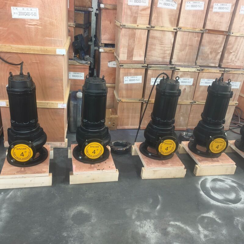 100WQ80-20-7.5kW ปั๊มจุ่มสำหรับบำบัดน้ำเสีย พร้อมอัตราการไหล 80 ลบ.ม./ชม., เฮด 20 เมตร และมอเตอร์ 7.5kW สำหรับการระบายน้ำเสีย