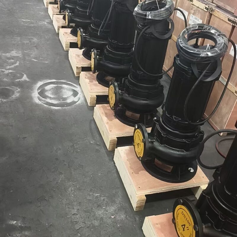 100WQ80-20-7.5kW ปั๊มจุ่มสำหรับบำบัดน้ำเสีย พร้อมอัตราการไหล 80 ลบ.ม./ชม., เฮด 20 เมตร และมอเตอร์ 7.5kW สำหรับการระบายน้ำเสีย