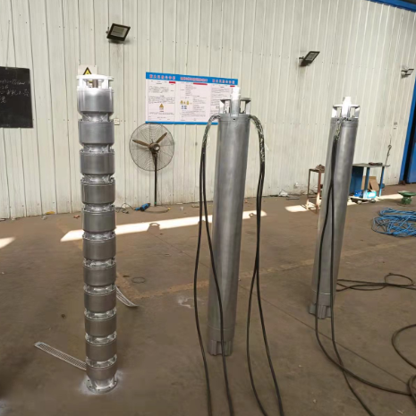 ปั๊มดําน้ําจากสแตนเลส 140 kW หัว 220 m และกระแส 136 m3/h สําหรับการใช้งานในบ่อน้ําลึก