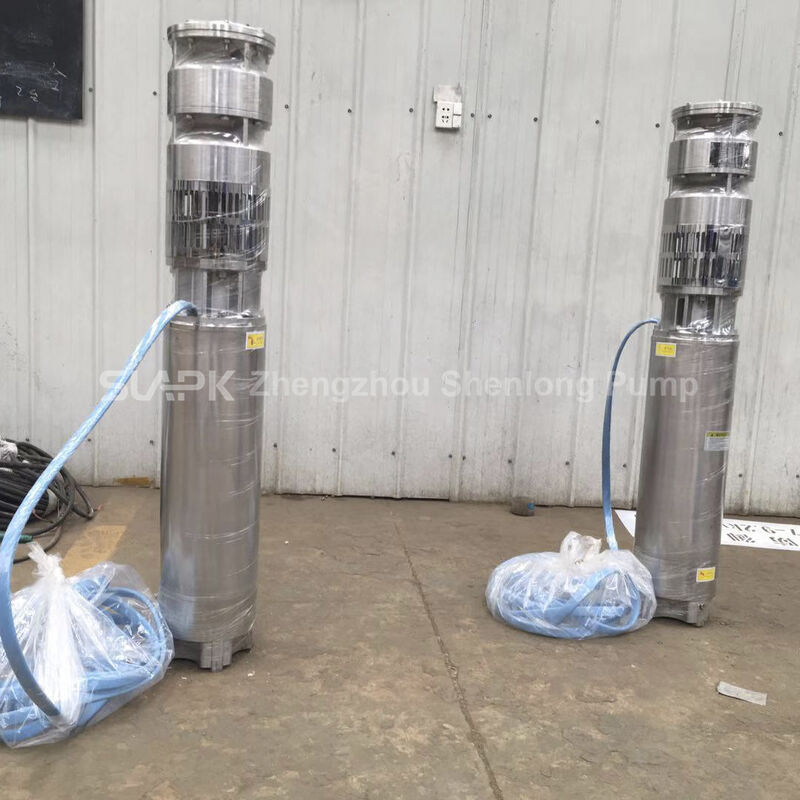 ปั๊มน้ำบาดาลสแตนเลส 55KW พร้อมอัตราการไหล 40 ลบ.ม./ชม. สำหรับบ่อน้ำลึก
