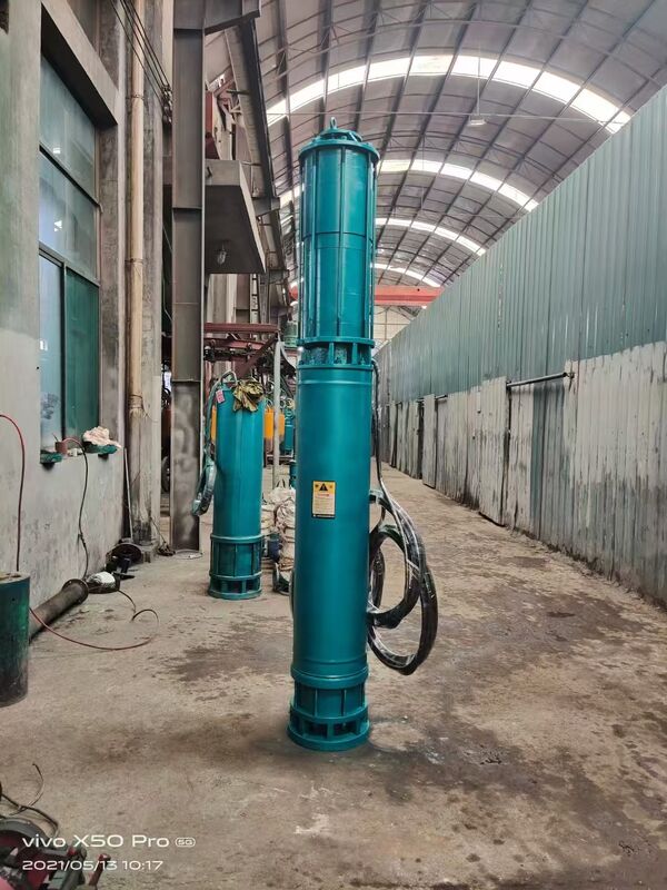 ปั๊มน้ำเสียแบบจุ่มใต้น้ำ WQD450-35-75KW แบบหลายขั้นตอน ดูดจากด้านล่าง พร้อมอัตราการไหล 450 ลบ.ม./ชม. และส่งน้ำได้สูง 35 เมตร
