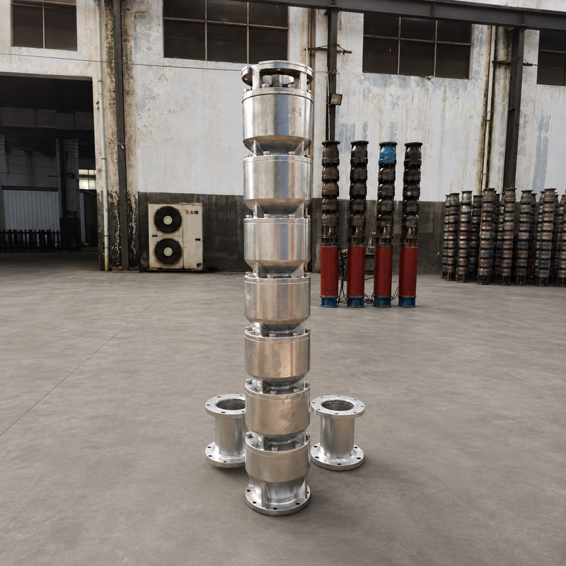 200QJH150-150-110kW สแตนเลส ปั๊มบ่อลึก ปั๊มระบายน้ําสูง ปั๊มหัวสูงสําหรับบ่อลึกและระบบน้ําวิศวกรรม