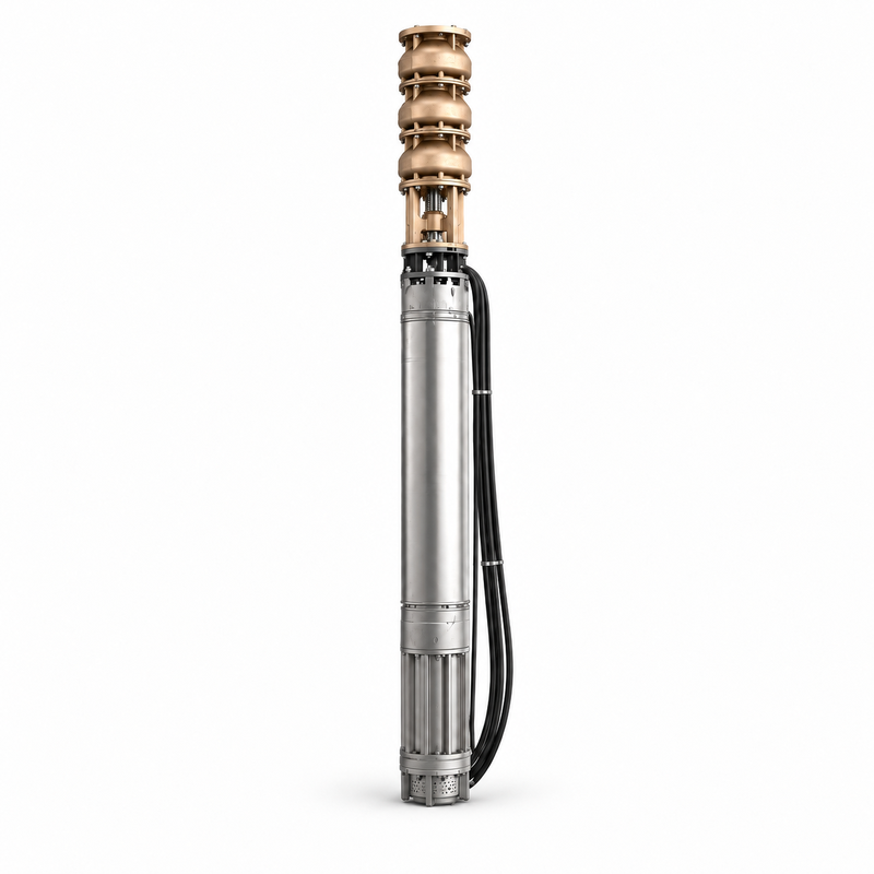 500 m³/h Deep Well Submersible Pump with Copper Pump Head and Stainless Steel Motor Housing for Seawater Supply
