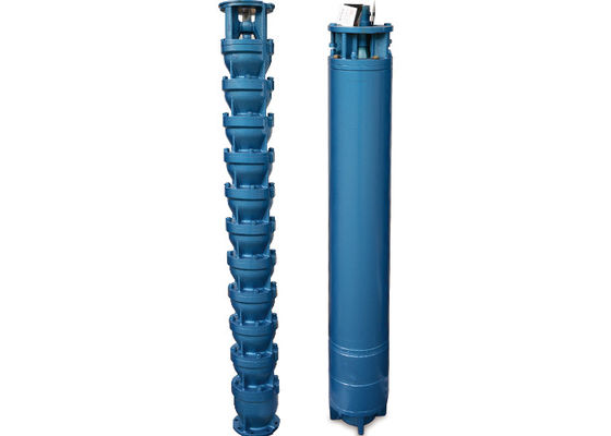 ปั๊มน้ําดําน้ําหล่อลึกเหล็กเหล็ก 45-110kw 18-1400m3/h อัตราการไหล